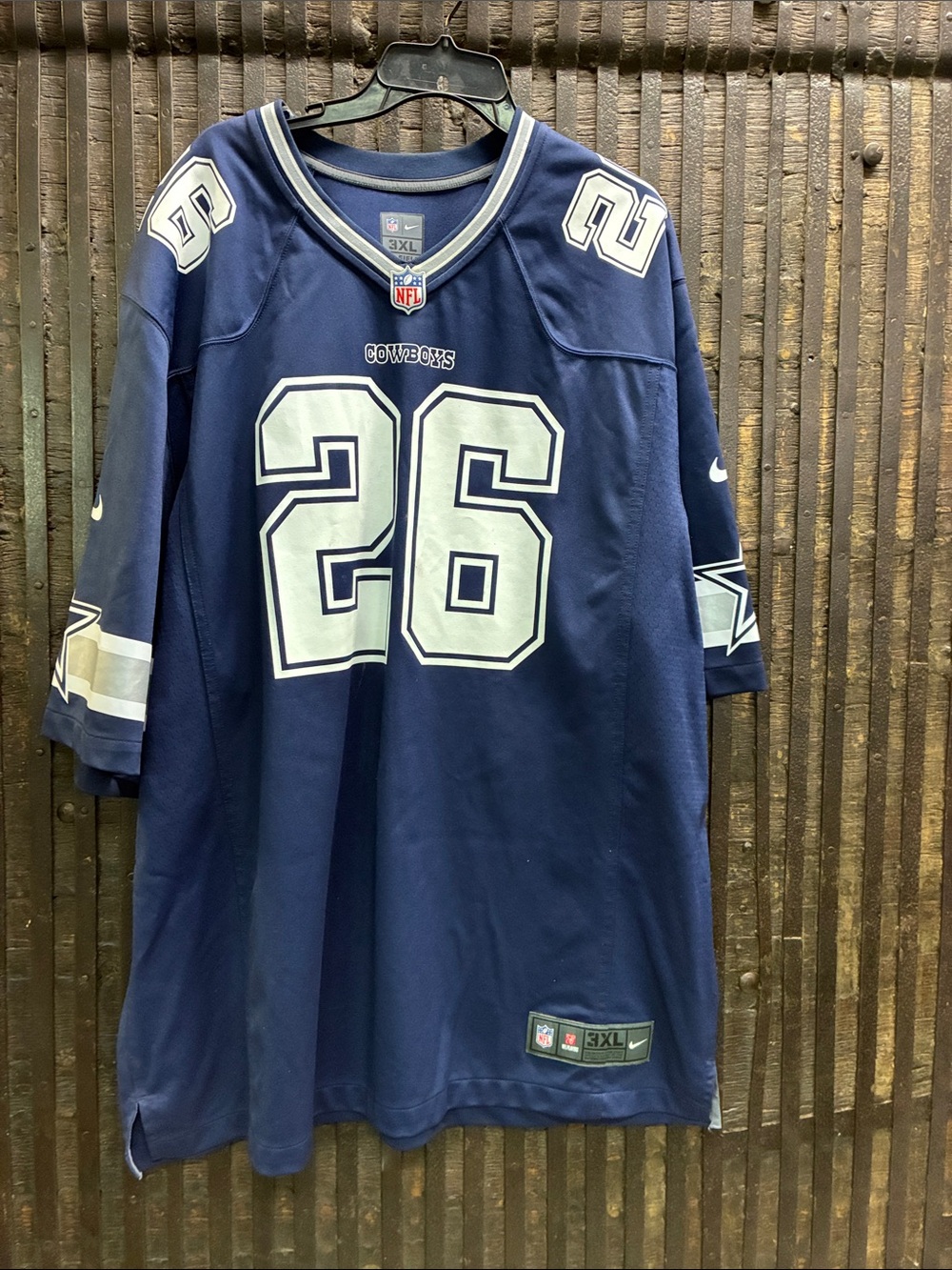 Nike Dallas Cowboys Navy and White #26 Football Jersey - Men's 3XL